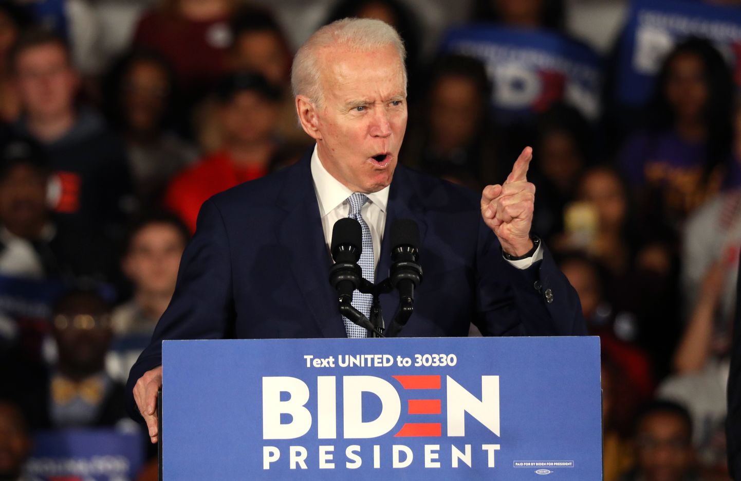 USA demokraatide presidendikandidaadiks pürgiv Joe Biden Lõuna-Carolina osariigis 29. veebruar 2020.