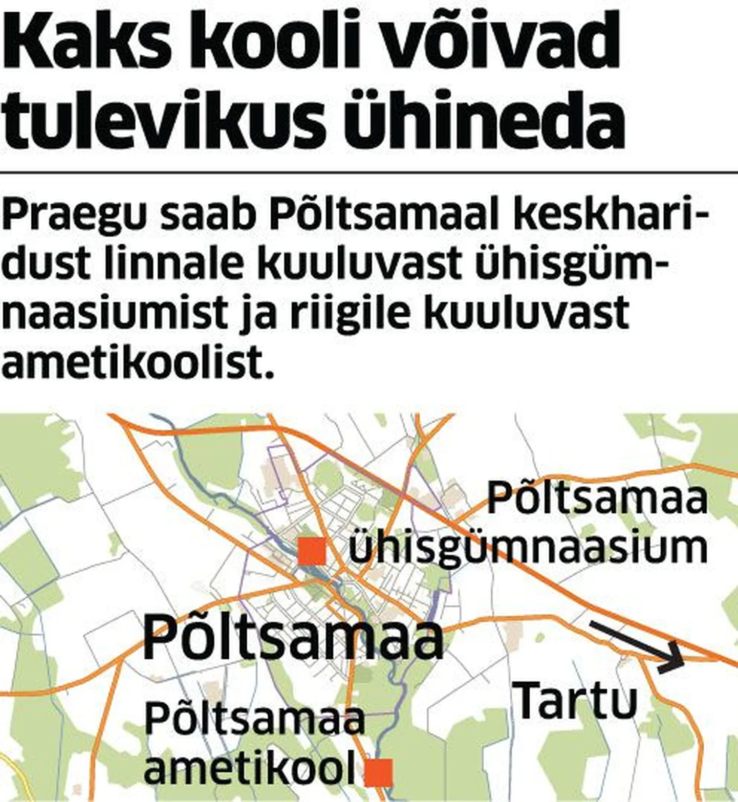 Kaks kooli võivad tulevikus ühineda.