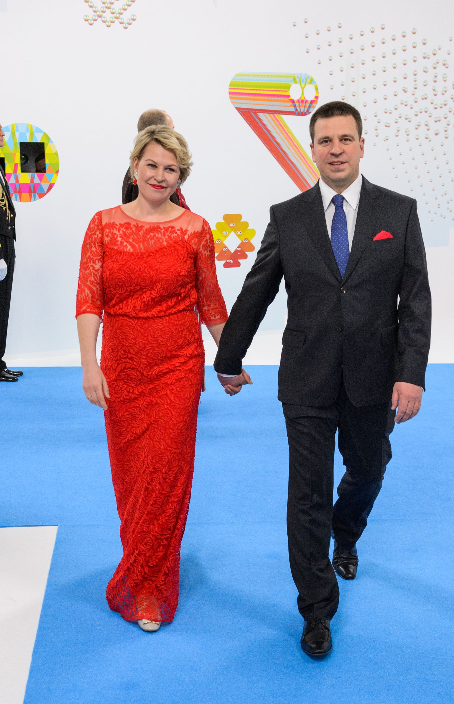Peaminister Jüri Ratas ja Karin Ratas.