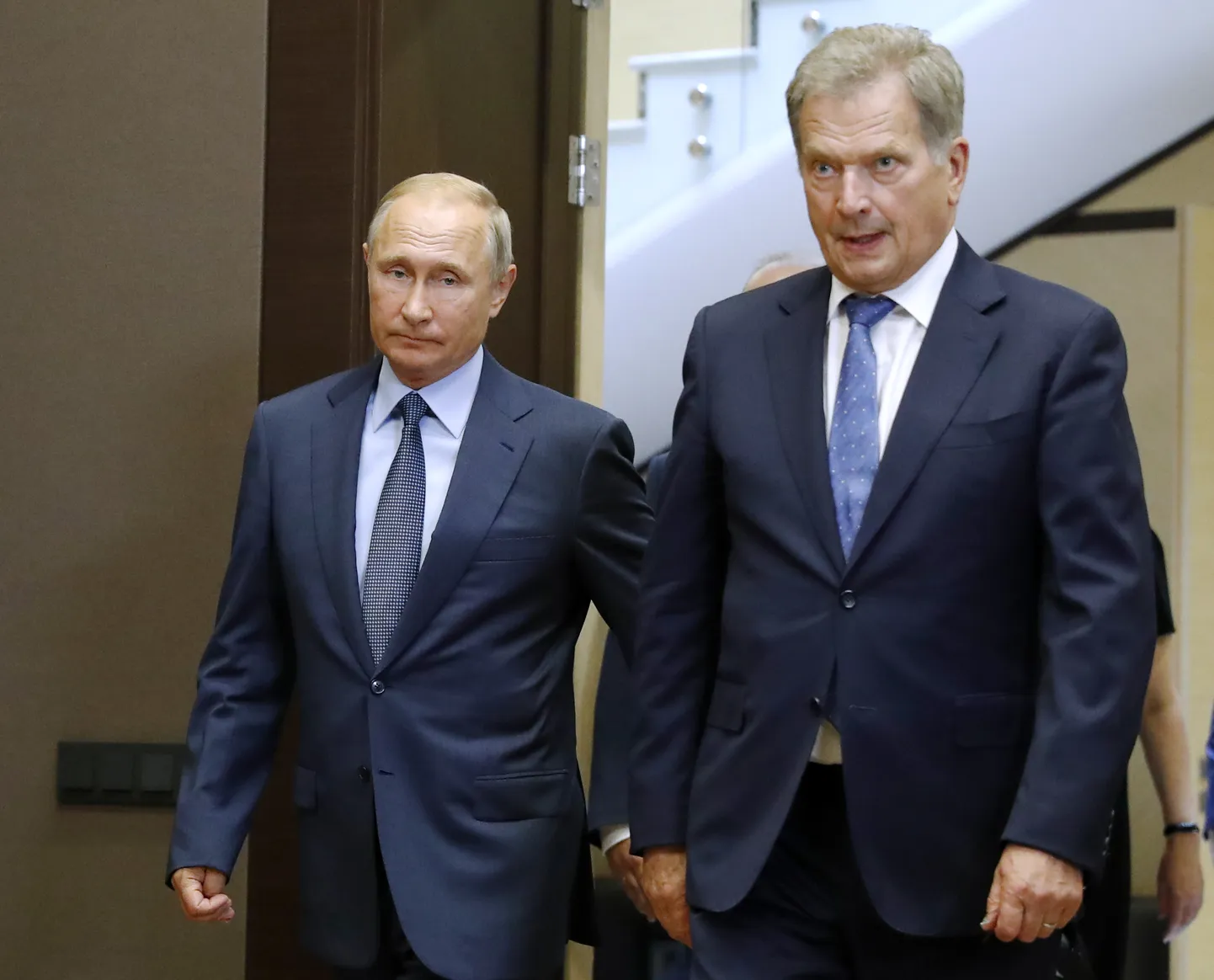 Владимир Путин и Саули Нийнисте.