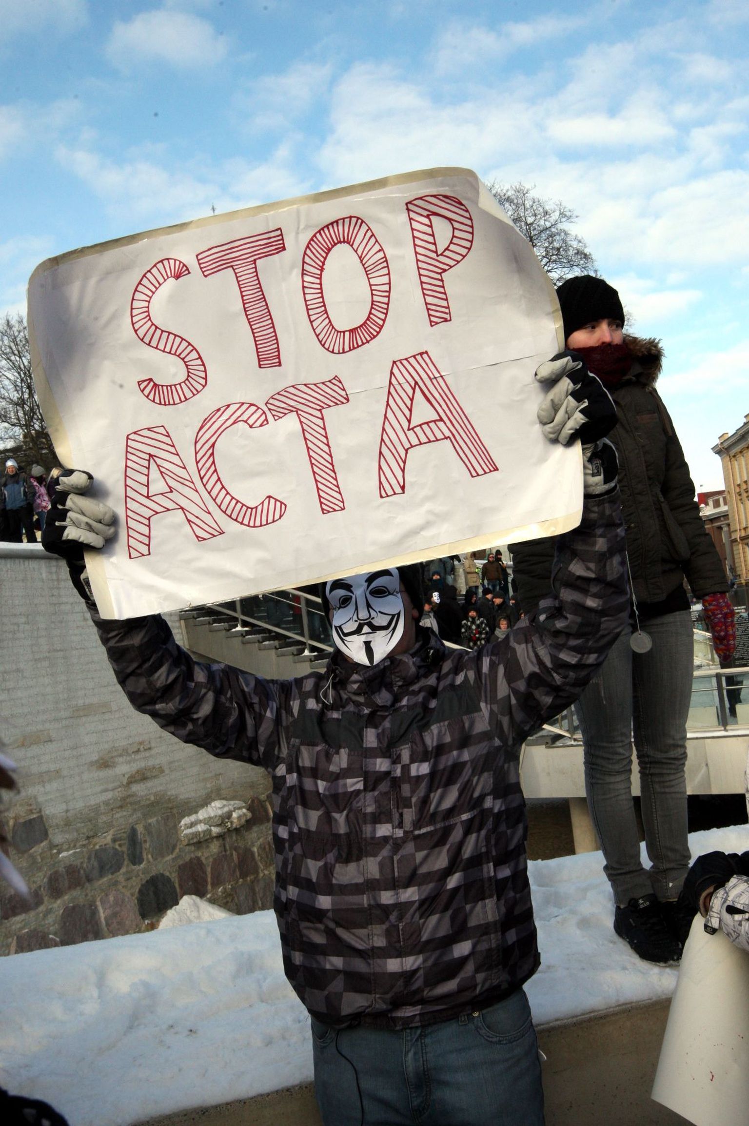 ACTA meeleavaldus Vabaduse väljakul 12.02.2012