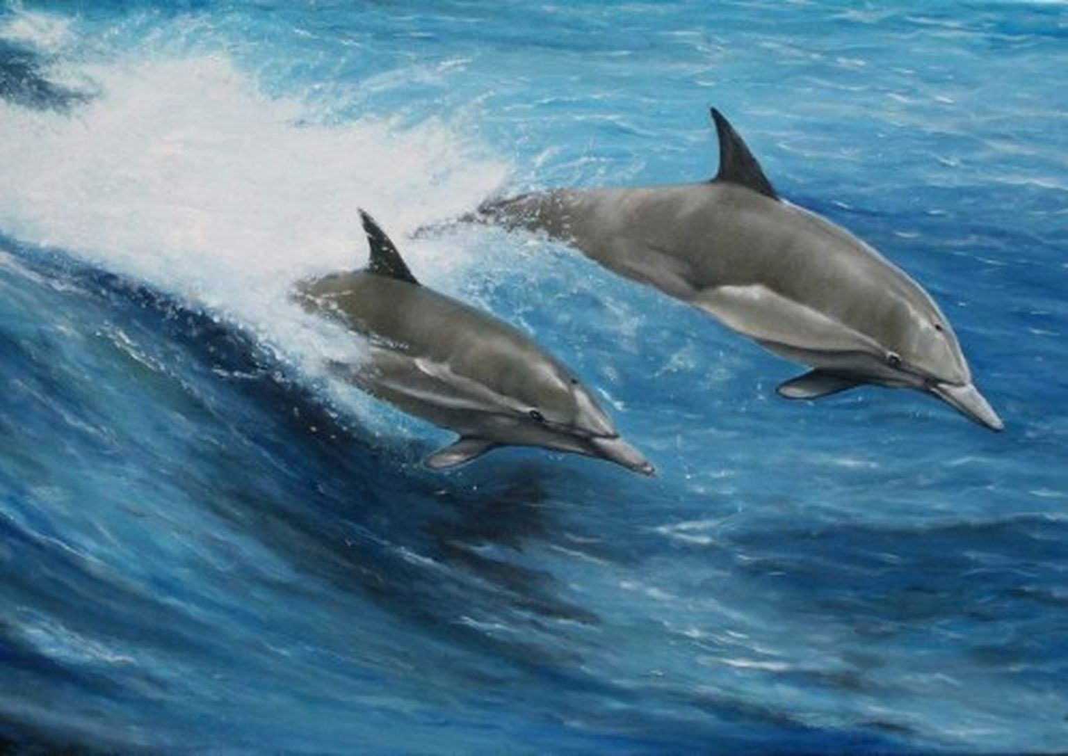 Анимационные дельфины