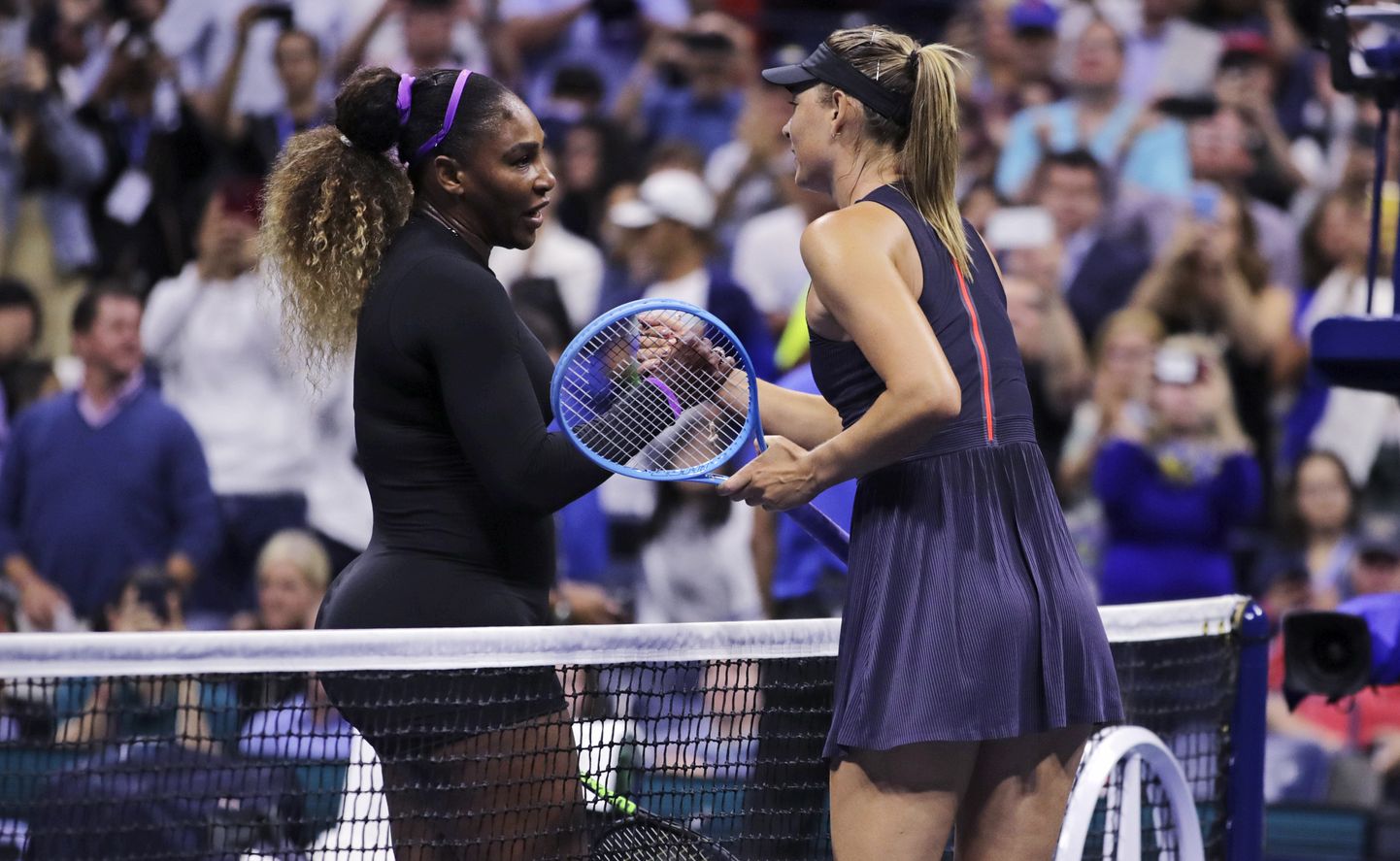 Serena Williams (vasakul) ja Maria Šarapova.