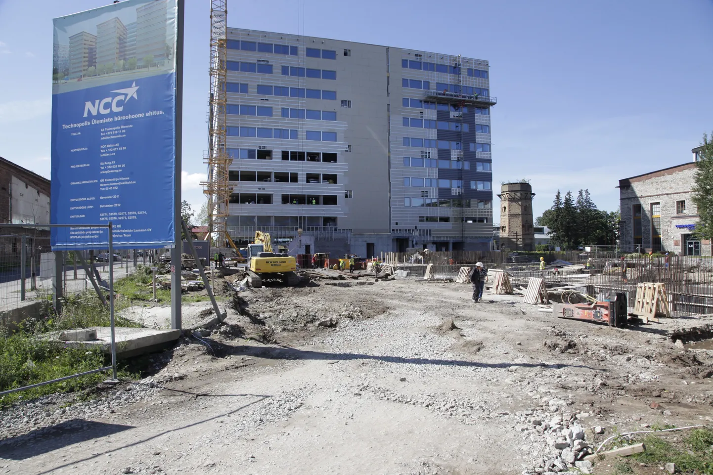 Maksu- ja Tolliameti uue büroohoone ehitus möödunud aastal