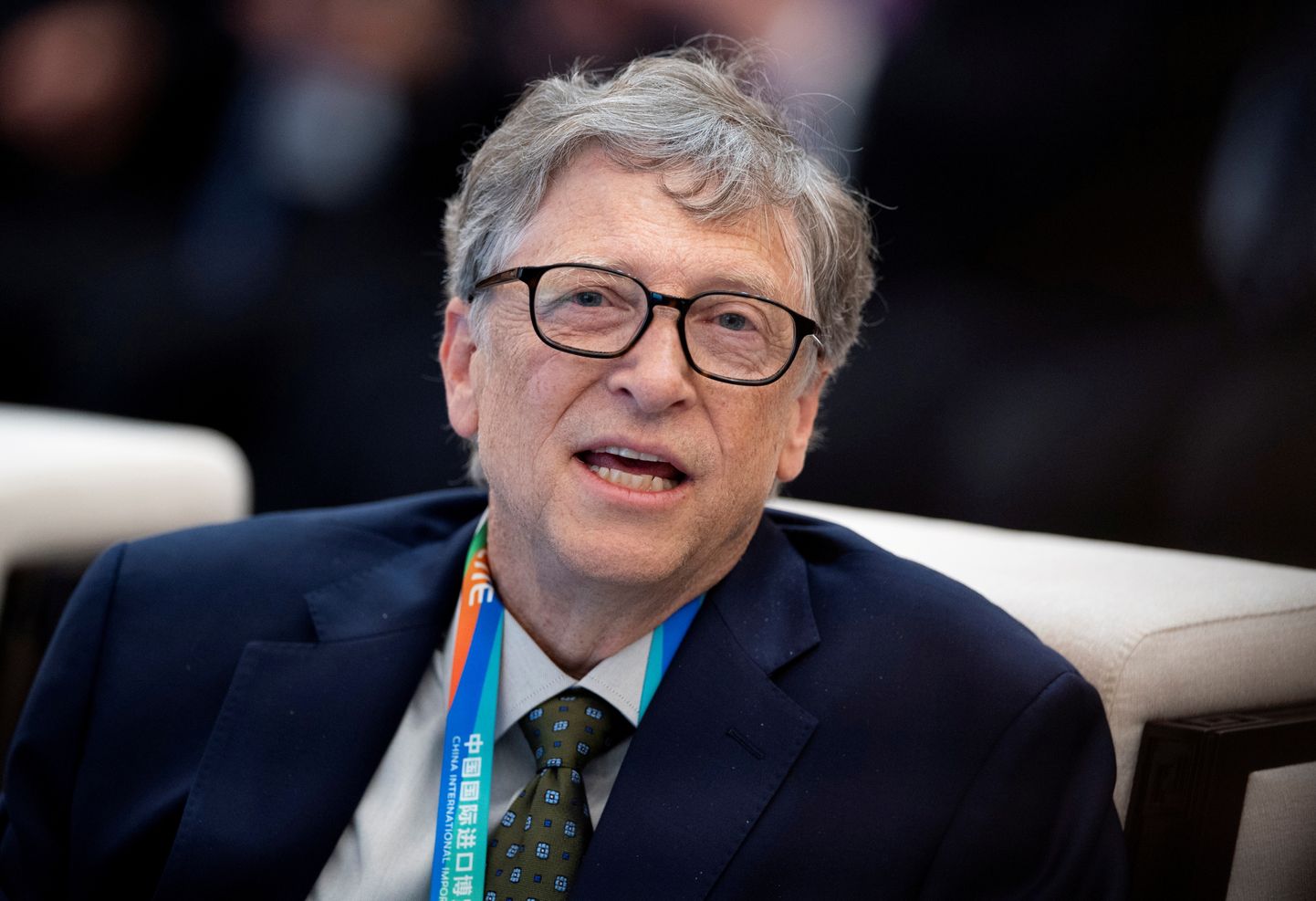Bill Gates 5. novembril 2018 Hiinas Shanghais foorumil China International Import Expo