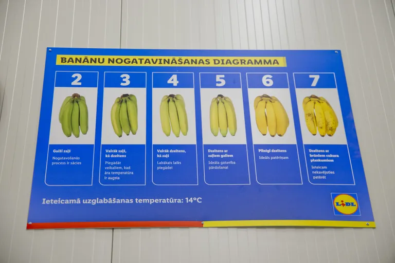 Produktu kvalitātes kontrole "Lidl" loģistikas centrā Rīgā