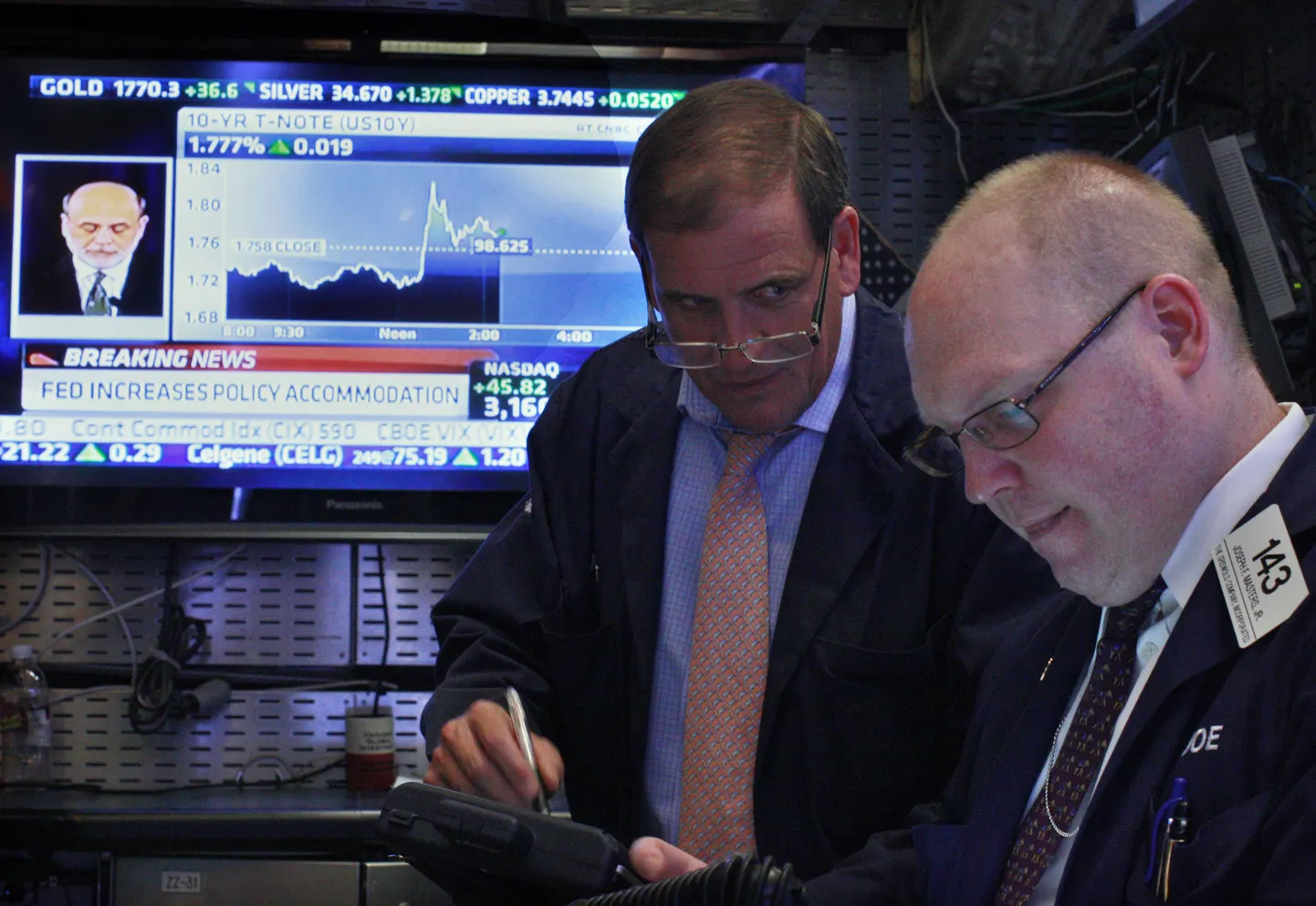 Kauplejad New Yorgi bürsil (NYSE)