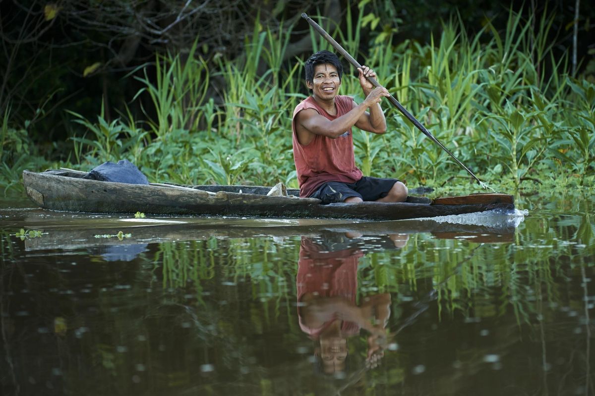 Põliselanik Amazonasel tunneb end kui kala vees.