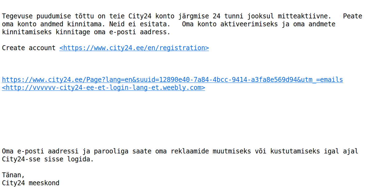 Hoiatus: liikvel on ohtlikud õngitsuskirjad!