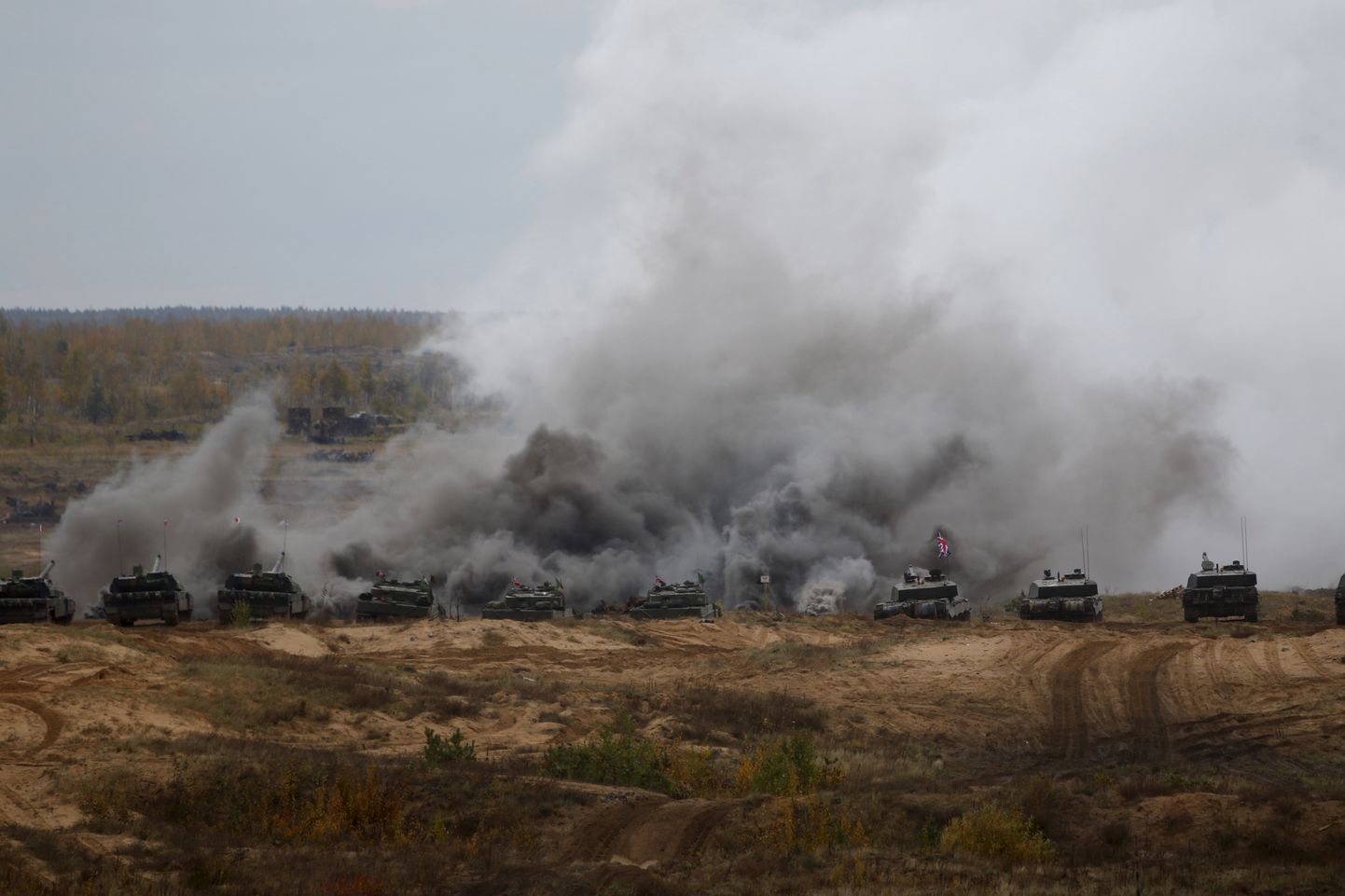 NATO õppus Iron Spear 2019 Lätis Adaži sõjaväebaasi lähedal 11. oktoobril.