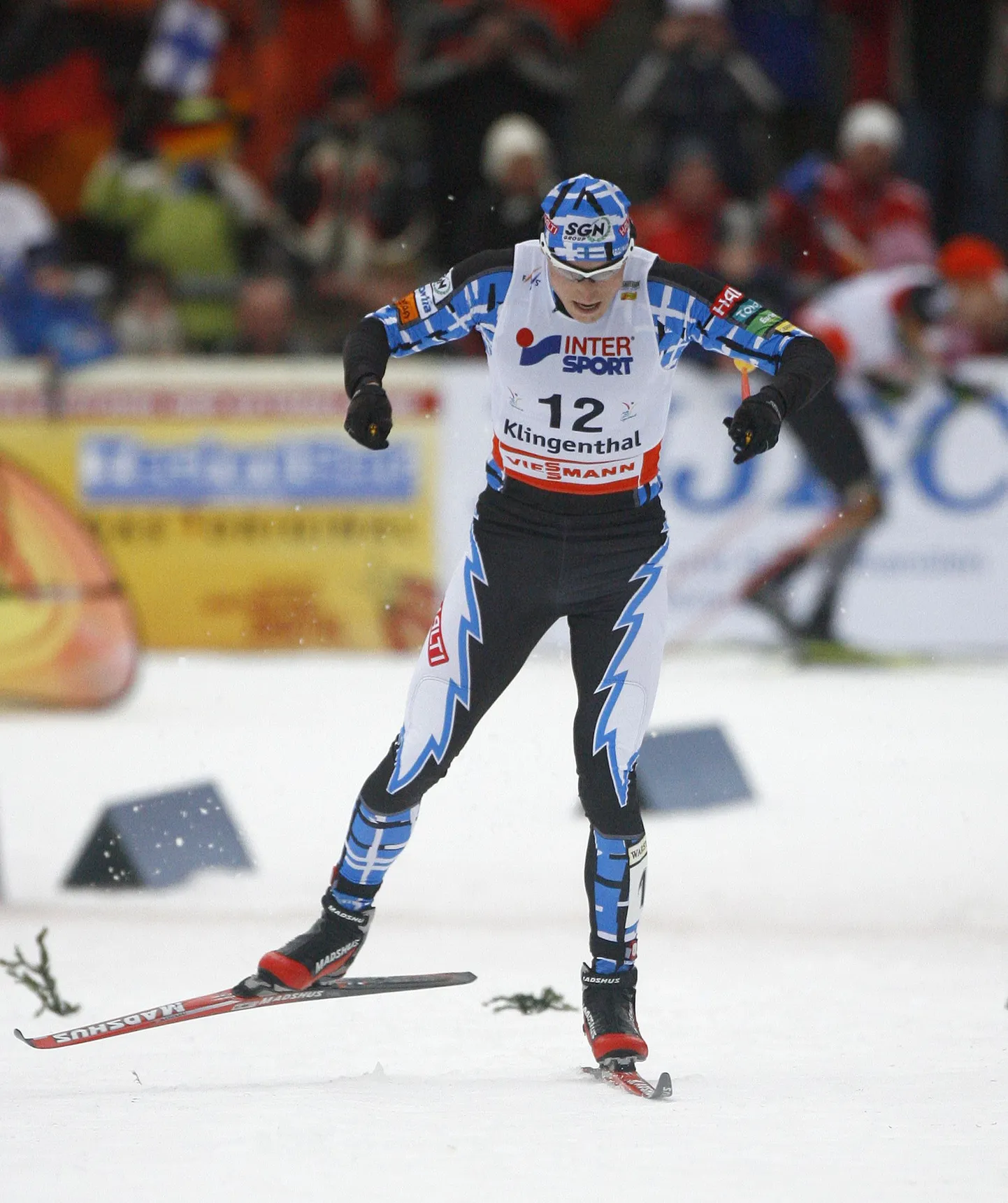 Hannu Manninen suusarajal.