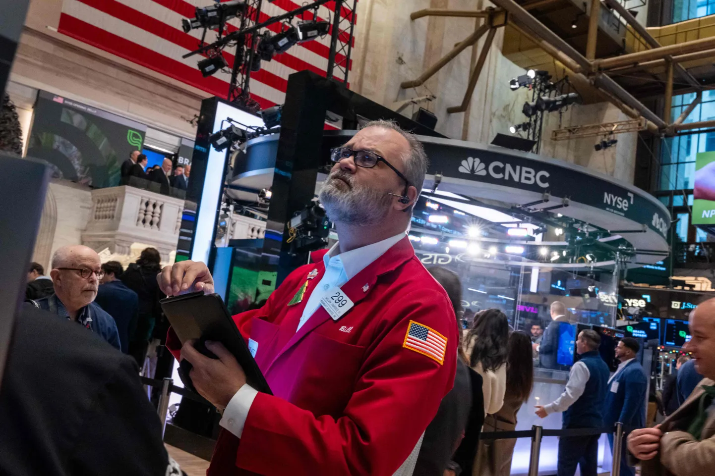 Börsikaupleja New York Stock Exchange'i kauplemispõrandal