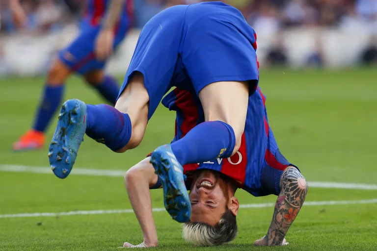 Lionel Messi naasis vigastuspausilt väravaga. FOTO: Scanpix