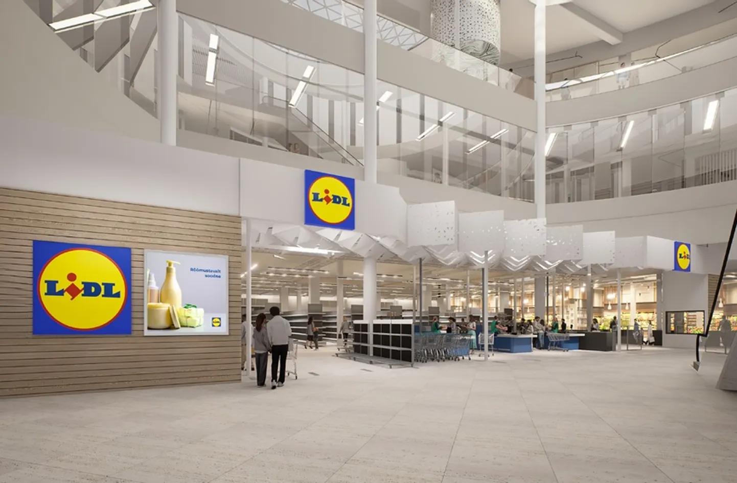 Новый магазин Lidl в ТЦ Т1.
