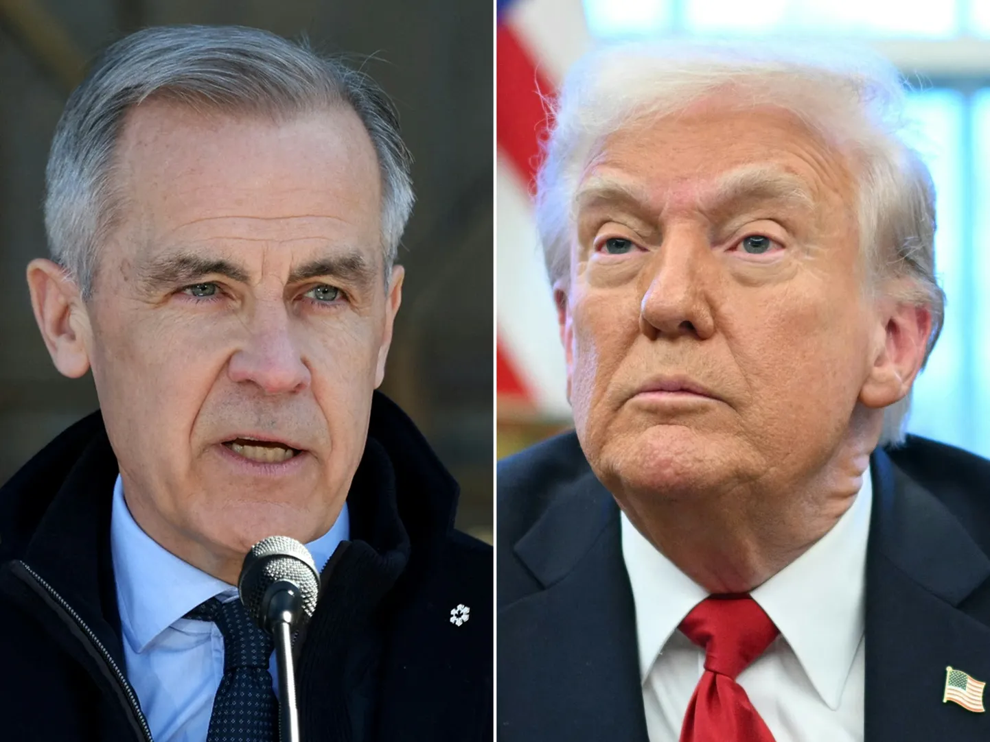 Марк Карни и Дональд Трамп
