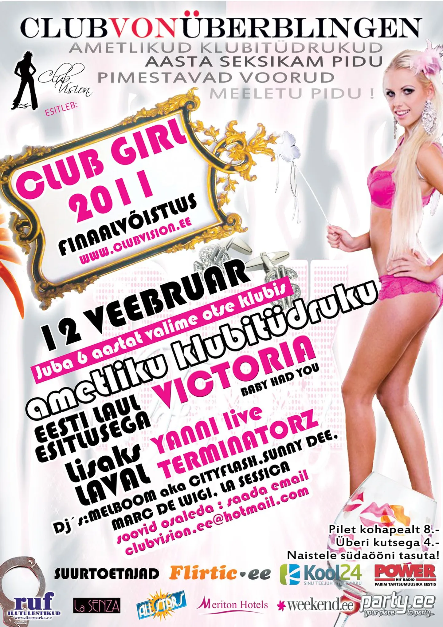 12. veebruaril selgub Club von Überblingenis Club Girl 2011