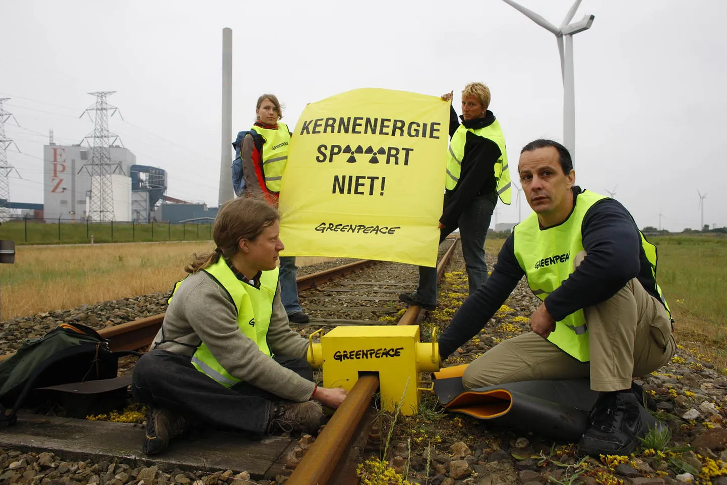 Keskkonnaorganisatsiooni Greenpeace aktivistid.