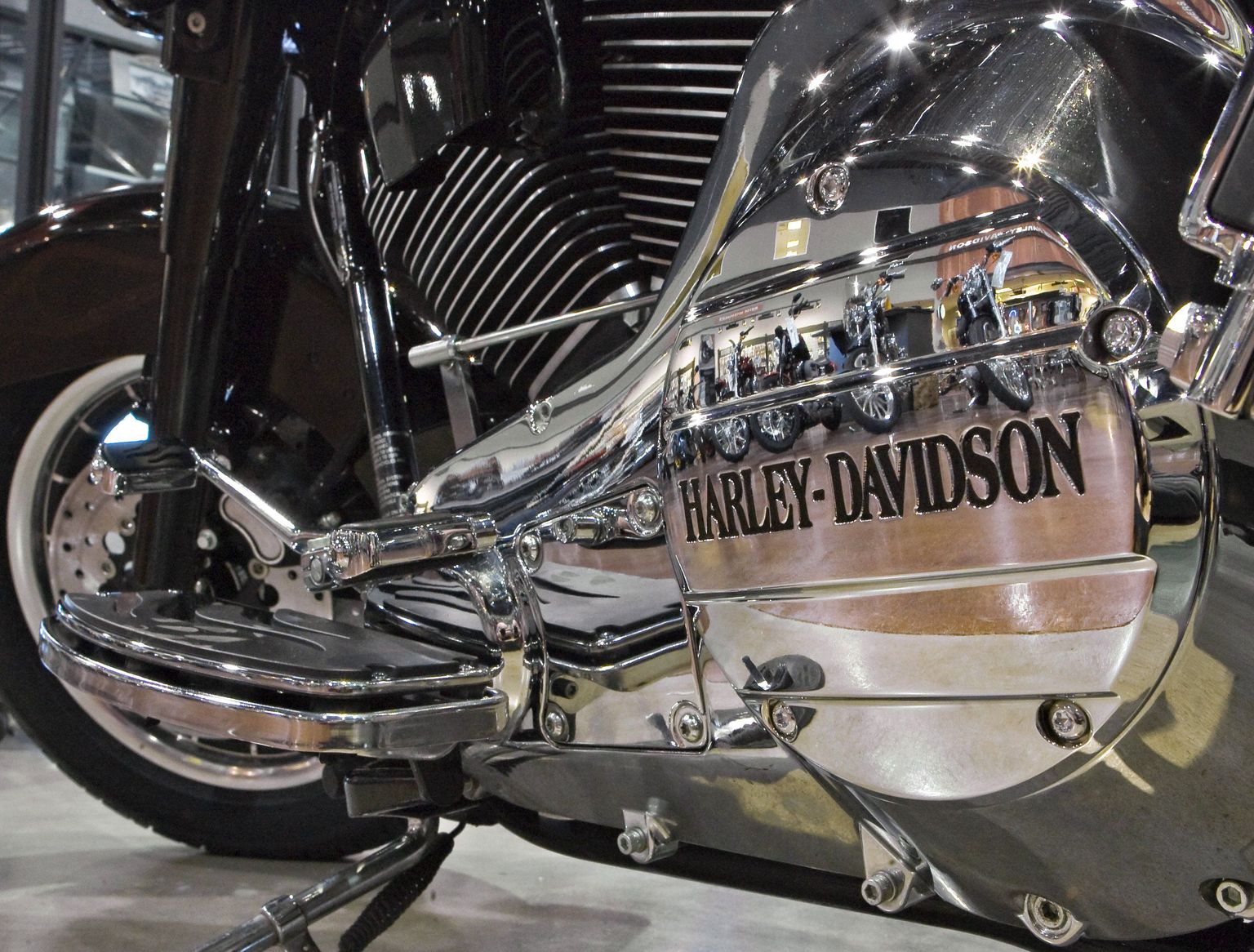 Harley-Davidsoni Sportster mootorratas Omaha kaupluses.