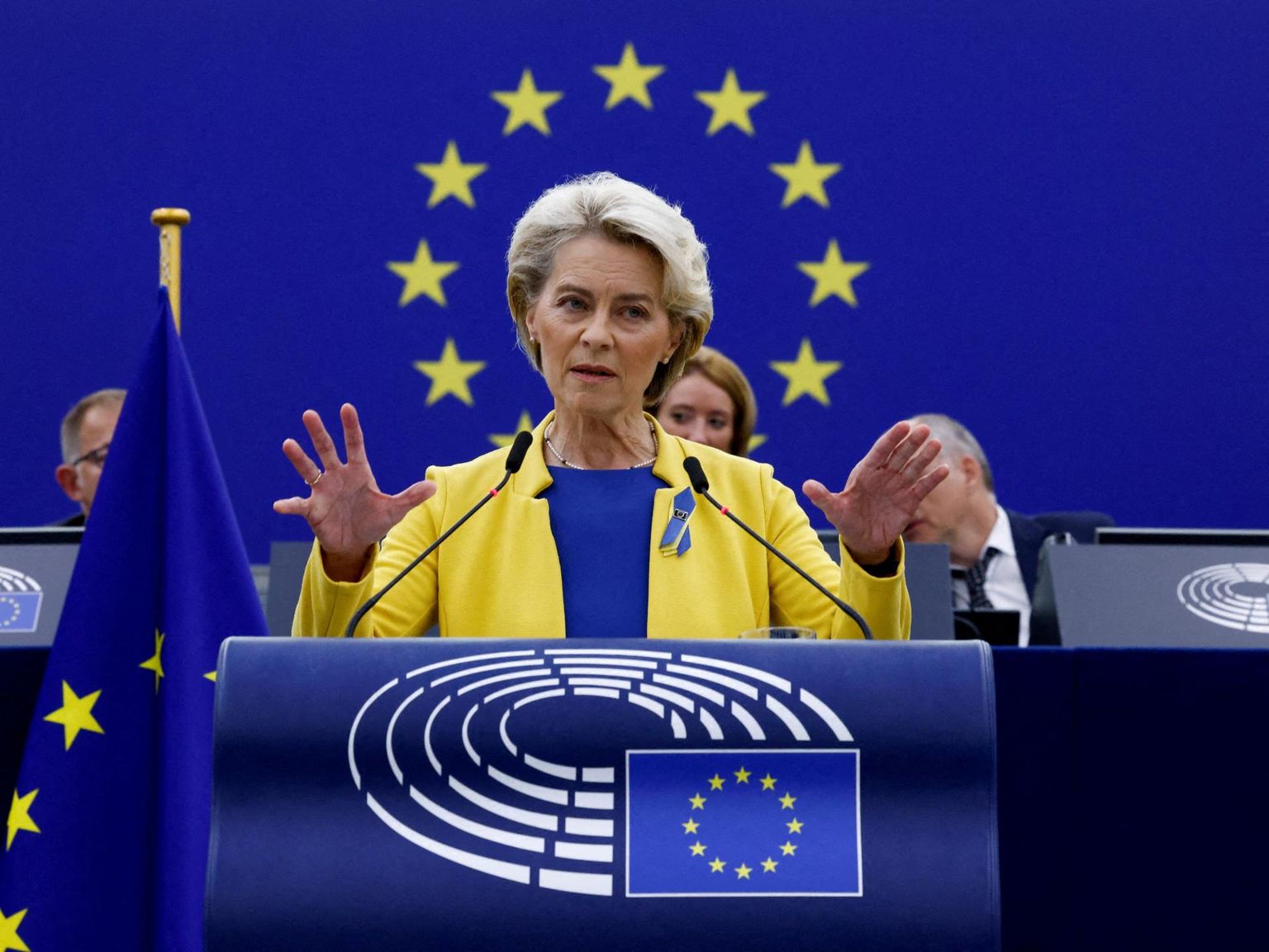 Euroopa Komisjoni president Ursula von der Leyen esitles ettepanekuid energiakriisi ohjeldamiseks iga-aastases kõnes olukorrast Euroopa Liidus.