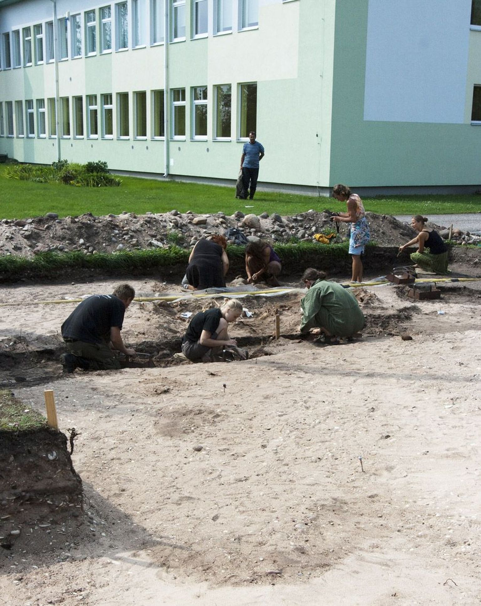 Muinaslaeva väljakaevamised Saaremaal Salmel.