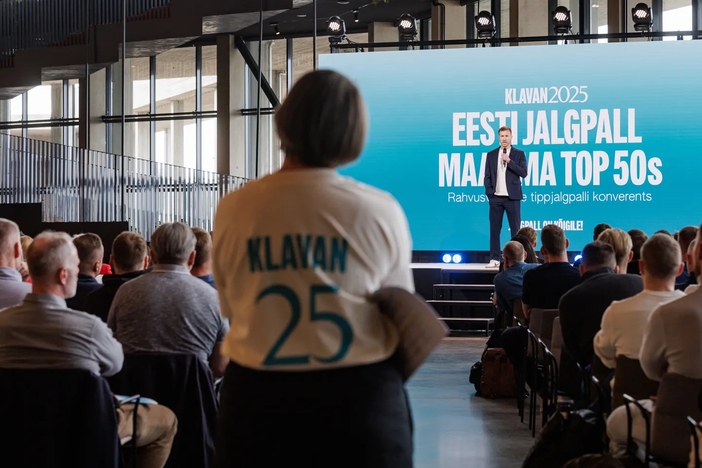 Ragnar Klavani valimisüritus 6. juunil 2025 Tallinnas. Laval on Ragnar Klavan.