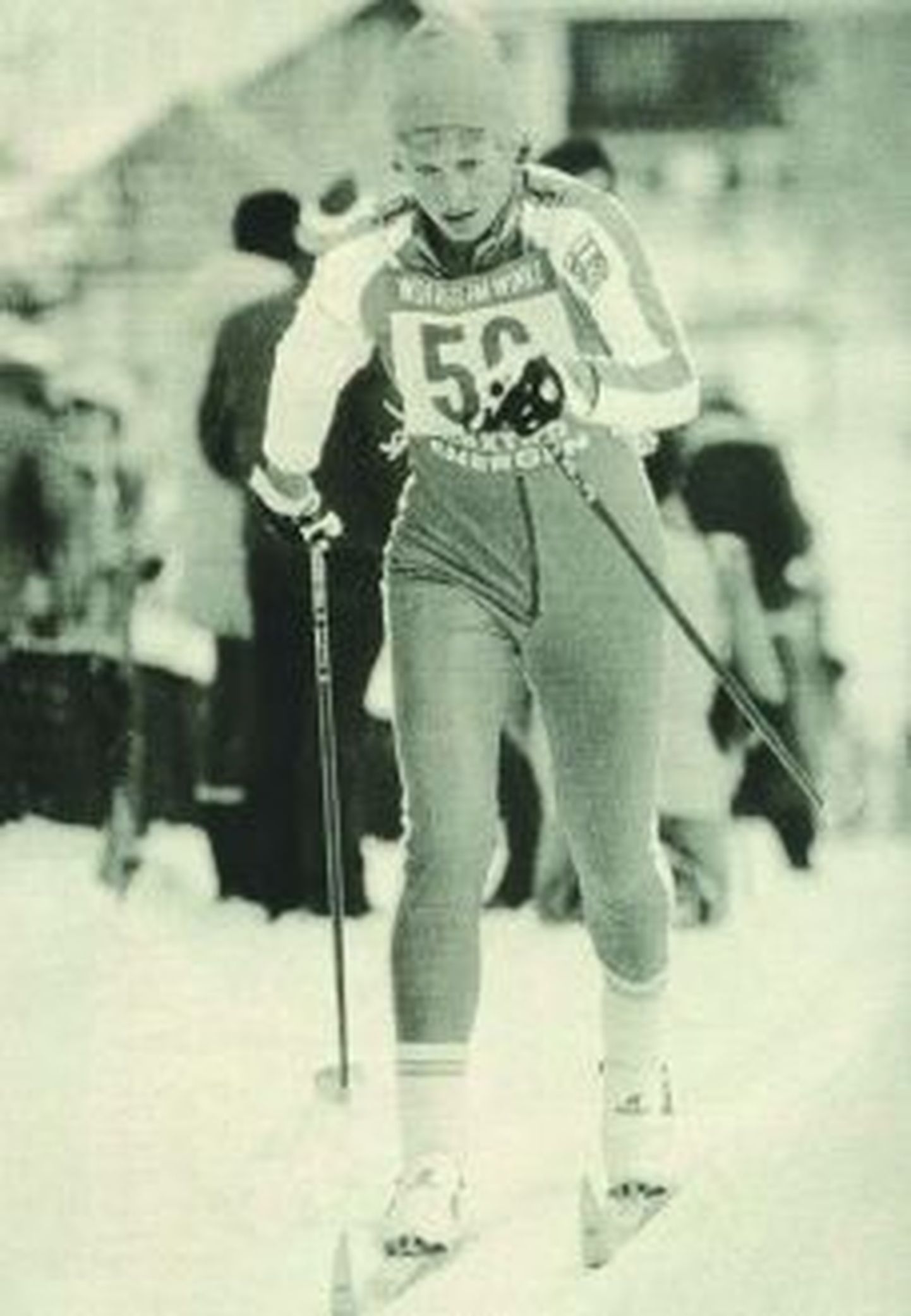 Marja-Liisa Kirvesniemi oma karjääri algusajal