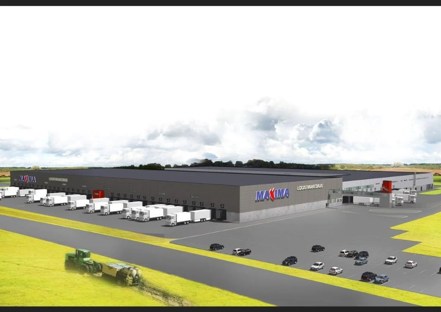 Maxima logistikakeskuse eskiis.
