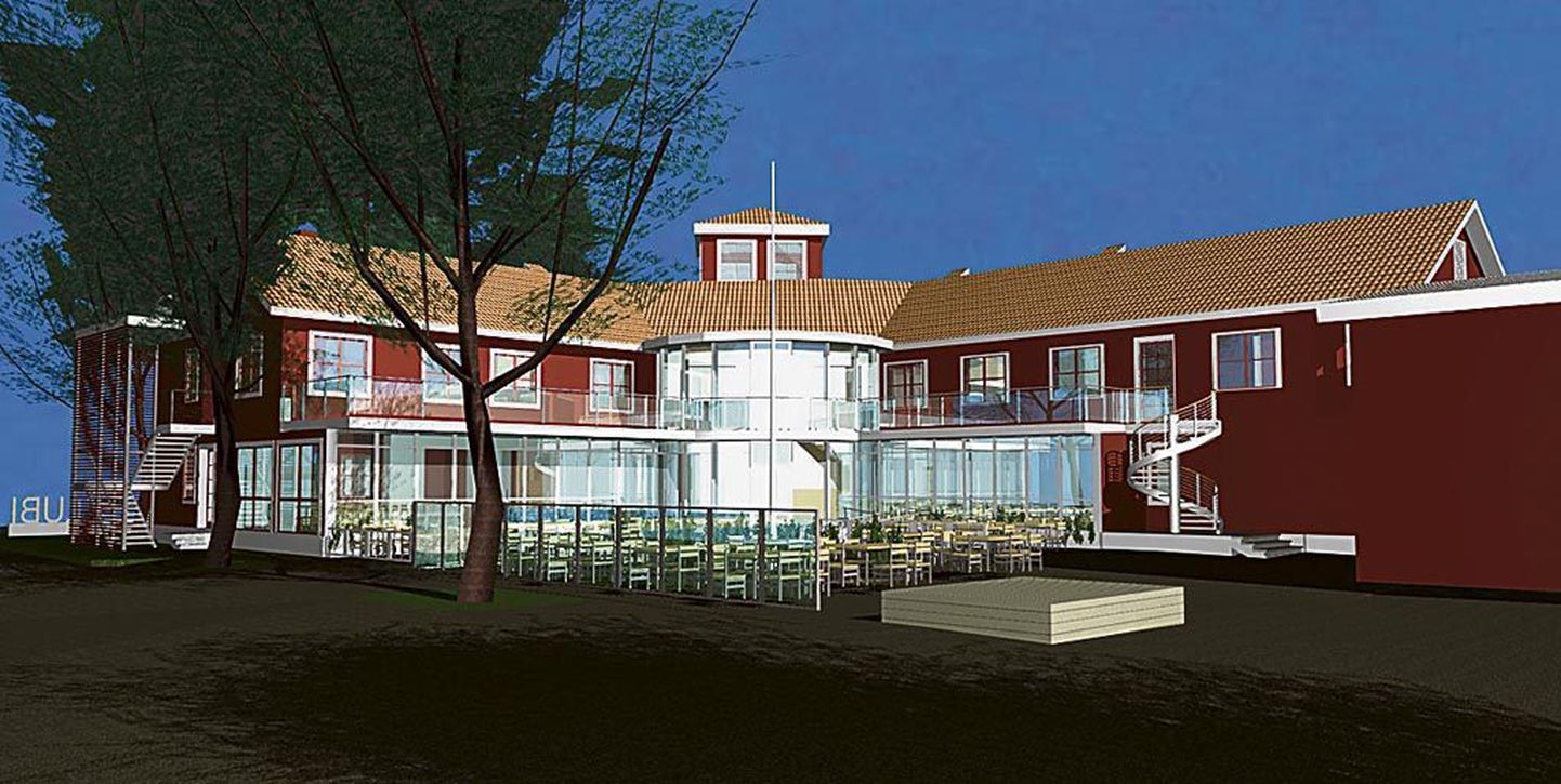 Pärnu jahtklubi hoone ehitatakse avaramaks ja valgusküllasemaks.