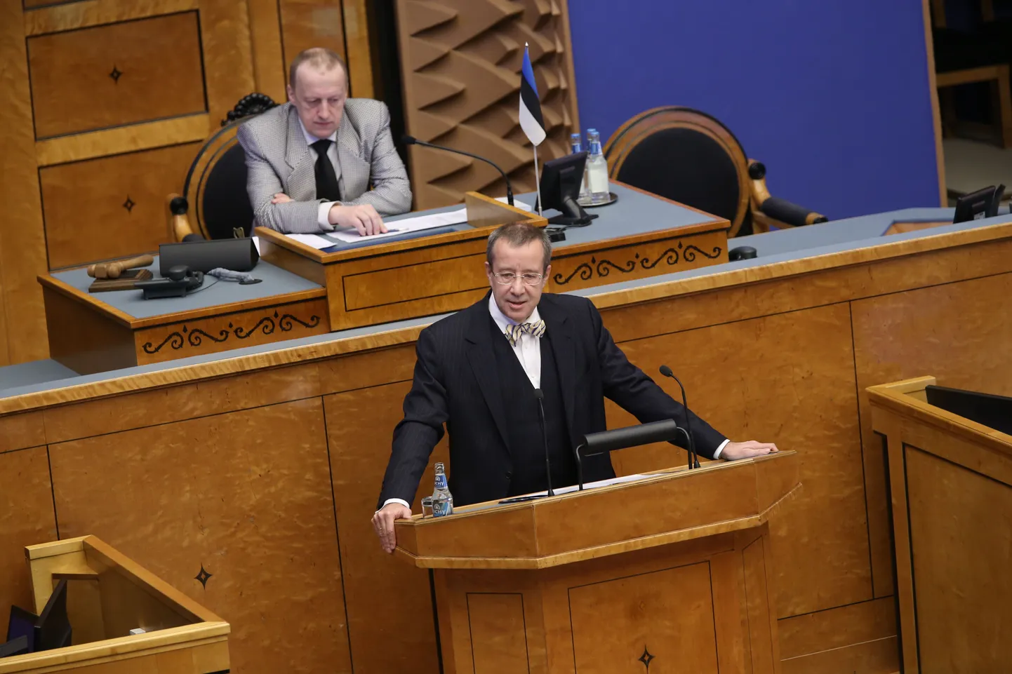 President Toomas Hendrik Ilves loomeliitude pleenumi juubeliüritusel riigikogus.