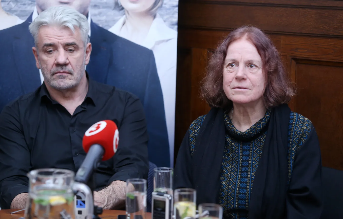 Aktieris Mārtiņš Vilsons un režisore Māra Ķimele