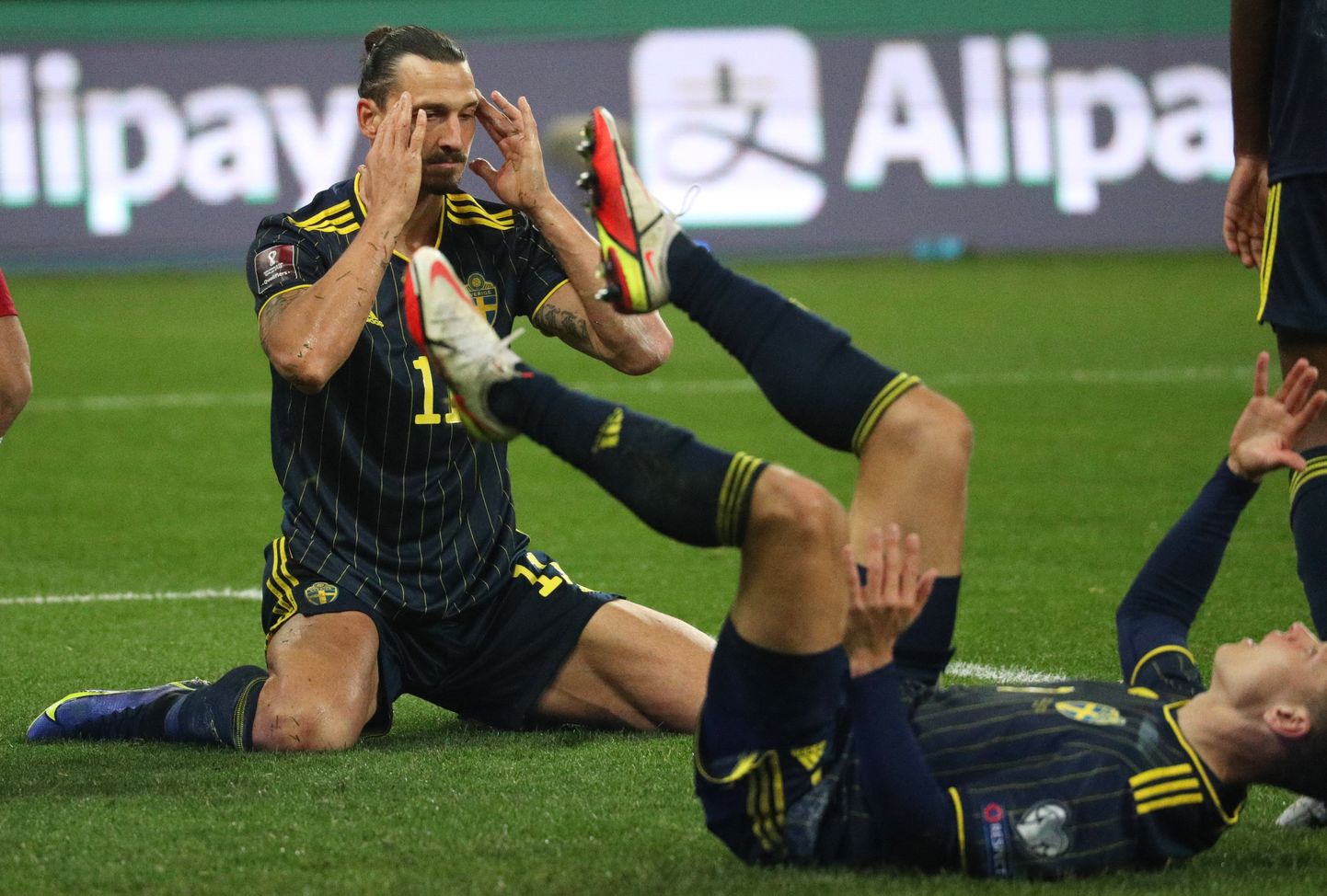 Zlatan Ibrahimovicil ja teistel Rootsi koondislastel ei õnnestunud Gruusia väravat lahti muukida.