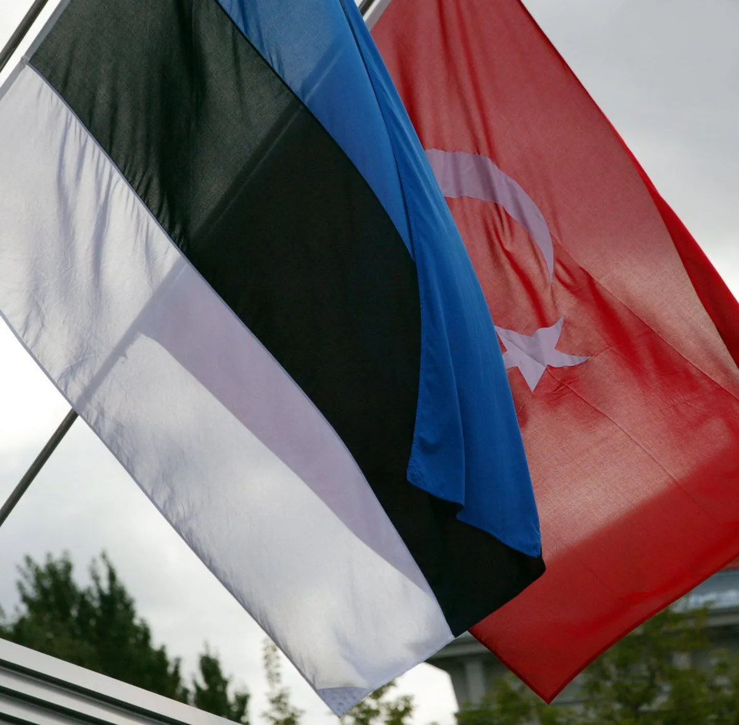 Eesti ja Türgi lipp.