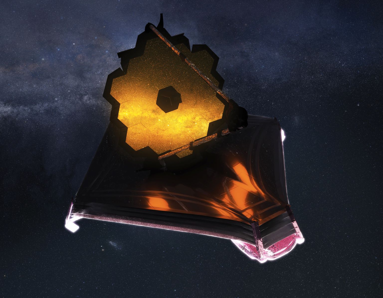 James Webbi kosmoseteleskoobi peegleid kaitseb päikesevalguse eest hiiglaslik vari, kuid kosmoseprügi eest kaitsta aitab vaid kõrvalepõiklemine. Isegi tolmukübe võib peeglisse mikroskoopilise augu lüüa.