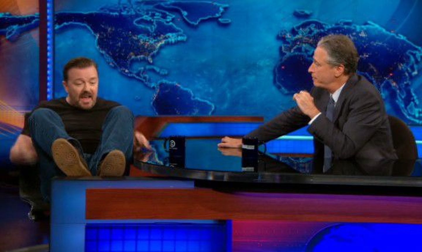 Ricky Gervais ja Jon Stewart