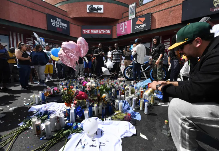 Nipsey Hussle riidepoe esine, peale räppari mõrva.
