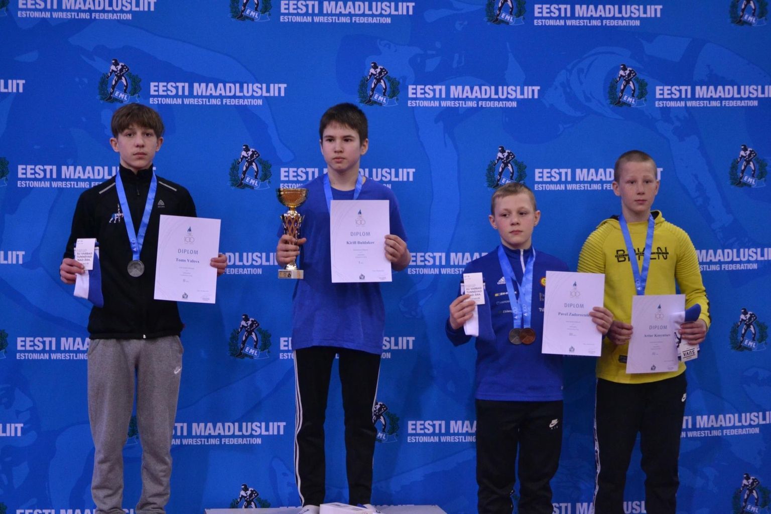 Vabamaadluses võitis Valga SK 1Piir esindaja Toms Valovs kehakaalus -48 kg hõbeda.