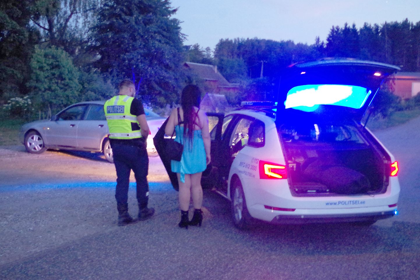 Politsei pidas Kanepis kinni Audi, mille roolis oli kriminaalses joobes naine. Pilt on illustreeriv.