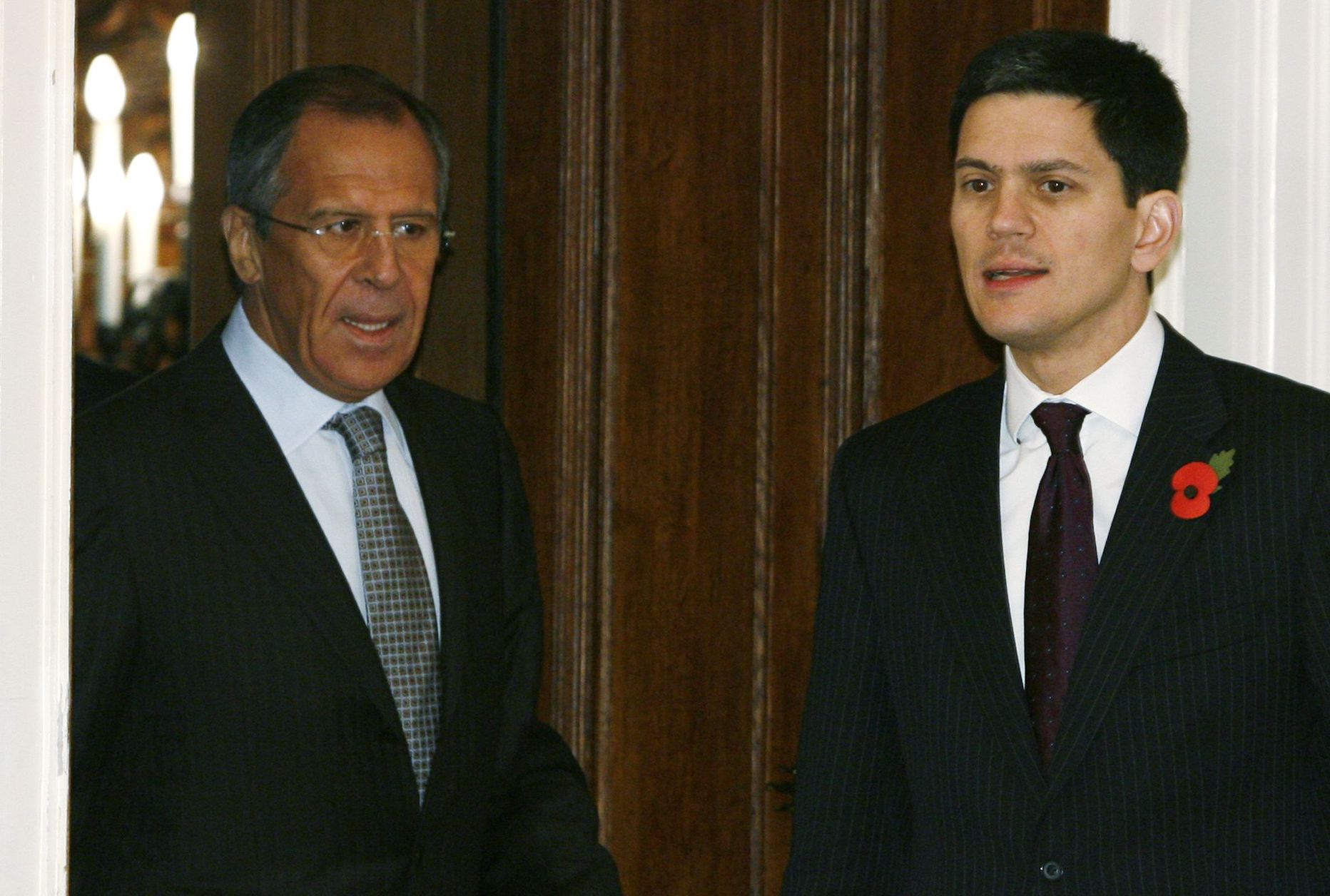 Sergei Lavrov ja David Miliband.
