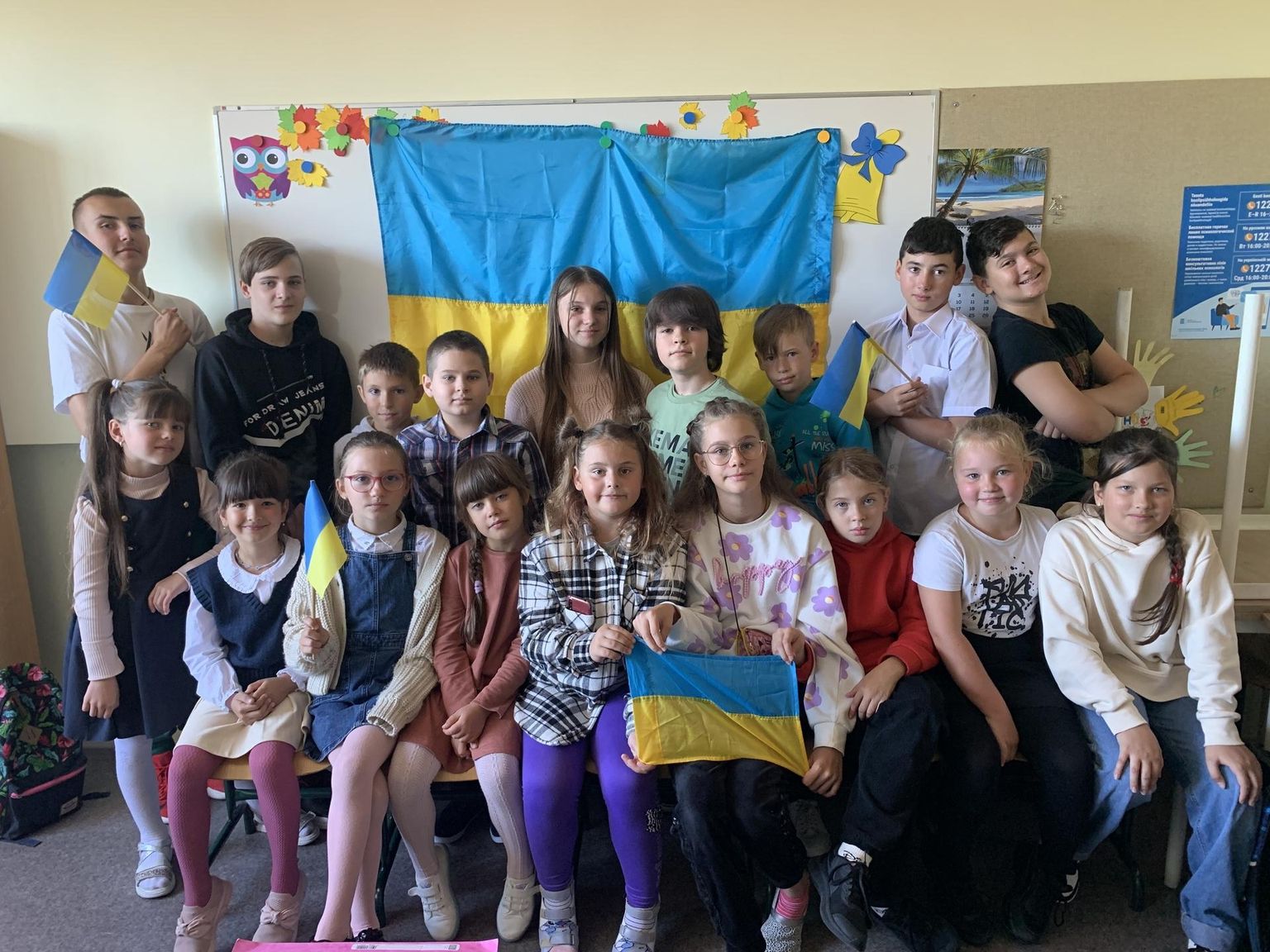 Ukraina õpilased Tapa gümnaasiumis, pilt on illustratiivne