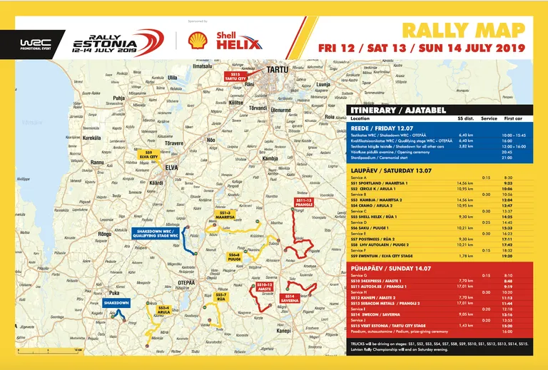 Rajakaart Rally Estonia 2019
