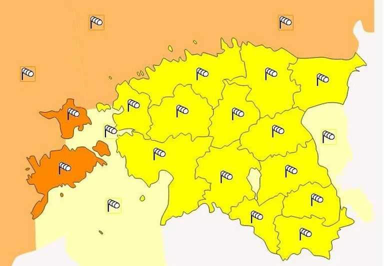 Ilmateenistus andis tugeva tuule pärast kogu Eestile hoiatuse.