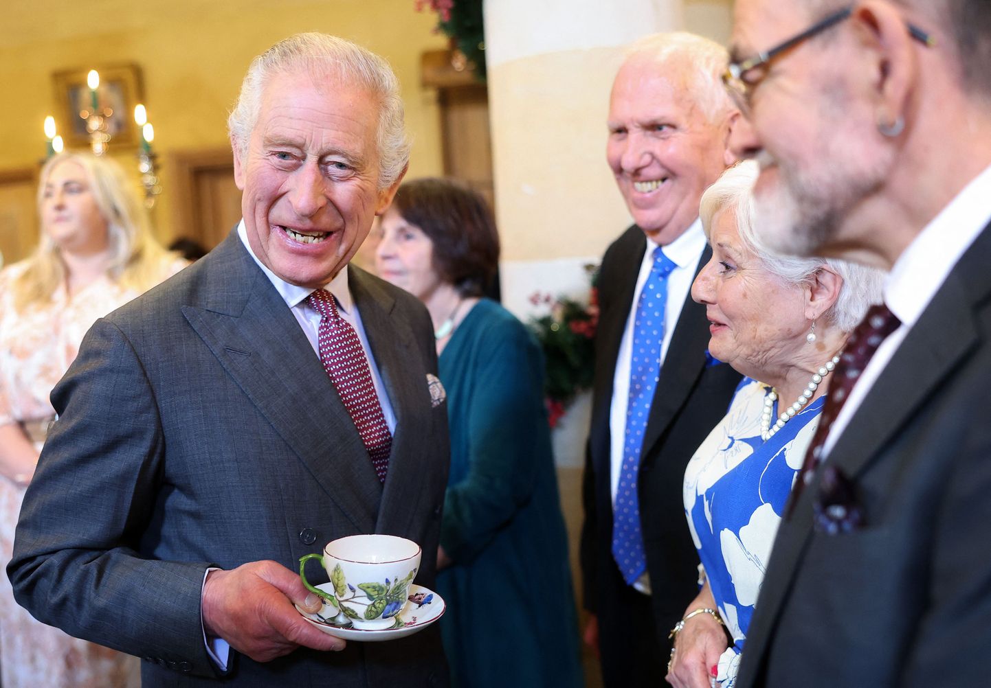 Ühendkuningriigi kuningas Charles III eile sünnipäevapidustusel.