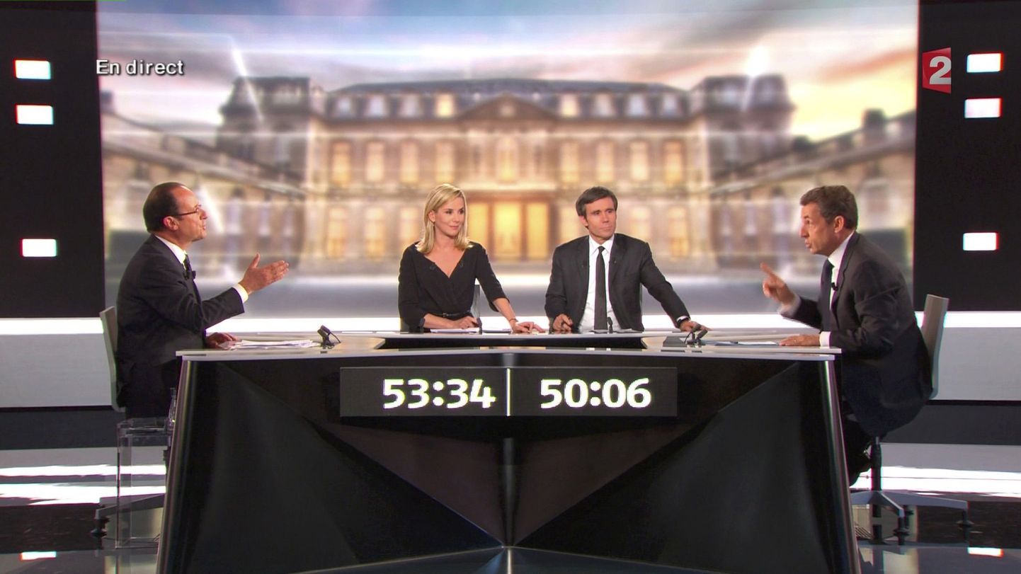Teledebatt Prantsuse presidendikandidaatide vahel.