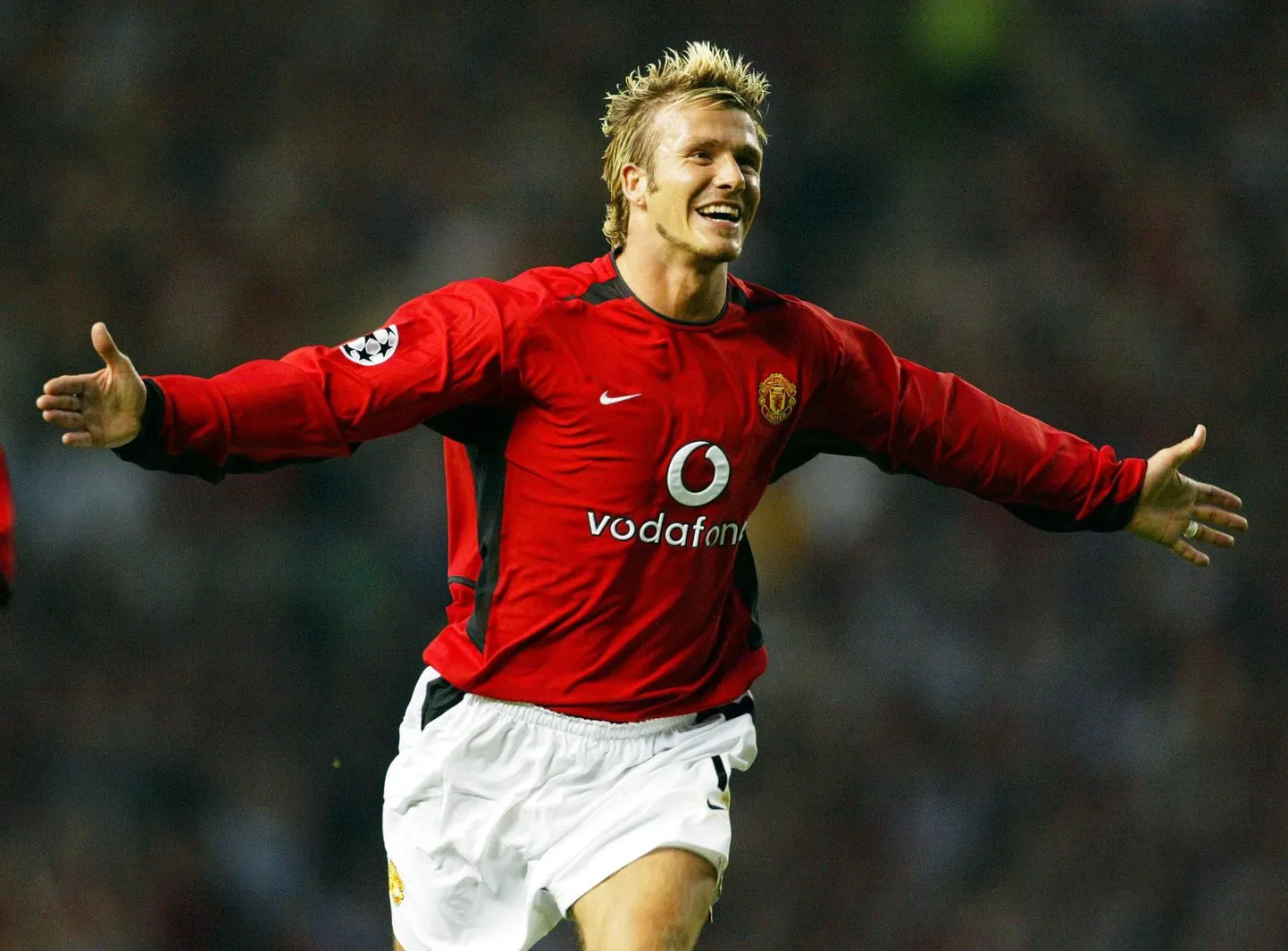 David Beckham Manchester Unitedi särgis.