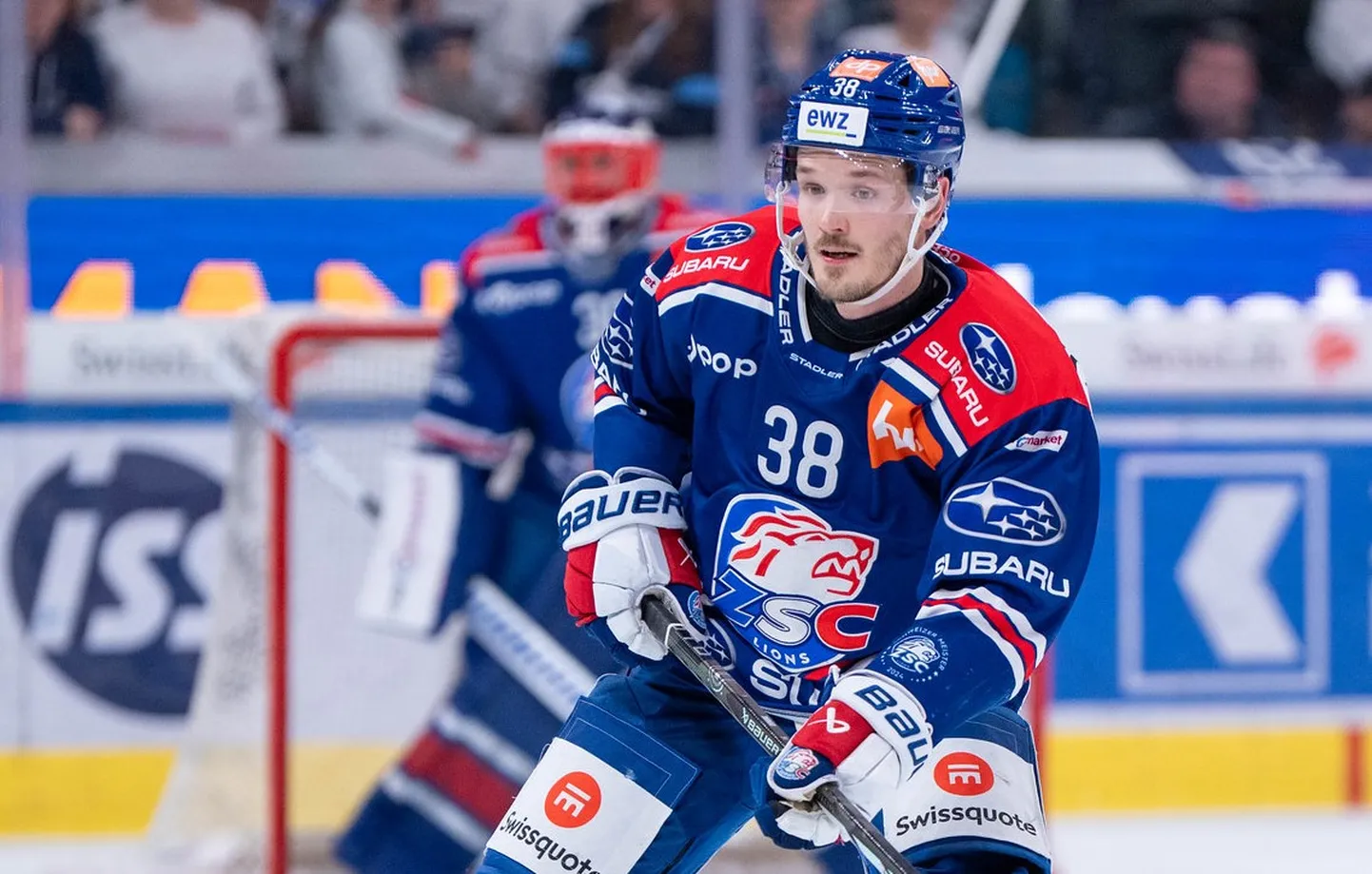 Latvijas hokeja uzbrucējs Rūdolfs Balcers