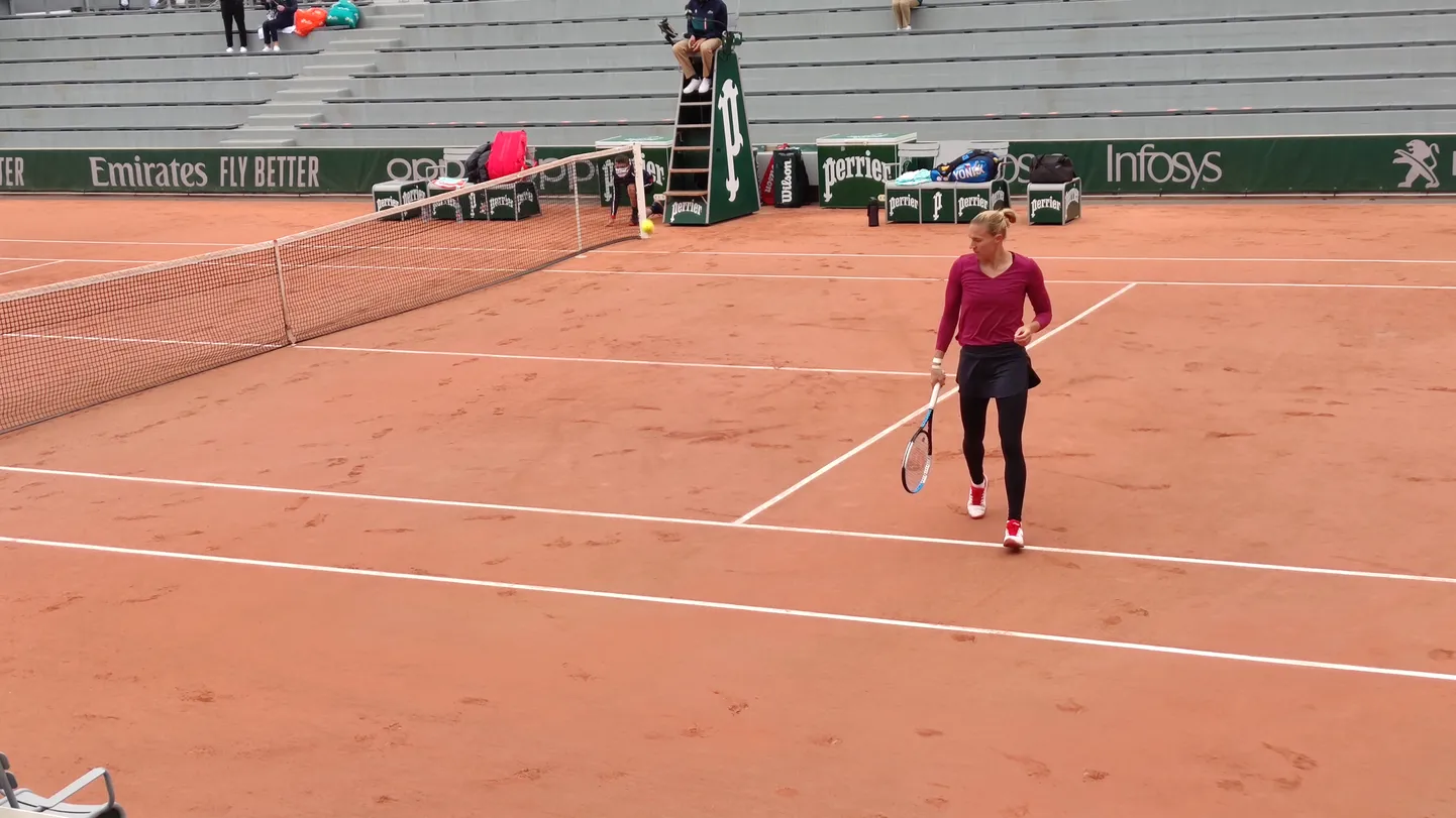 Kaia Kanepi Prantsusmaa lahtistel.