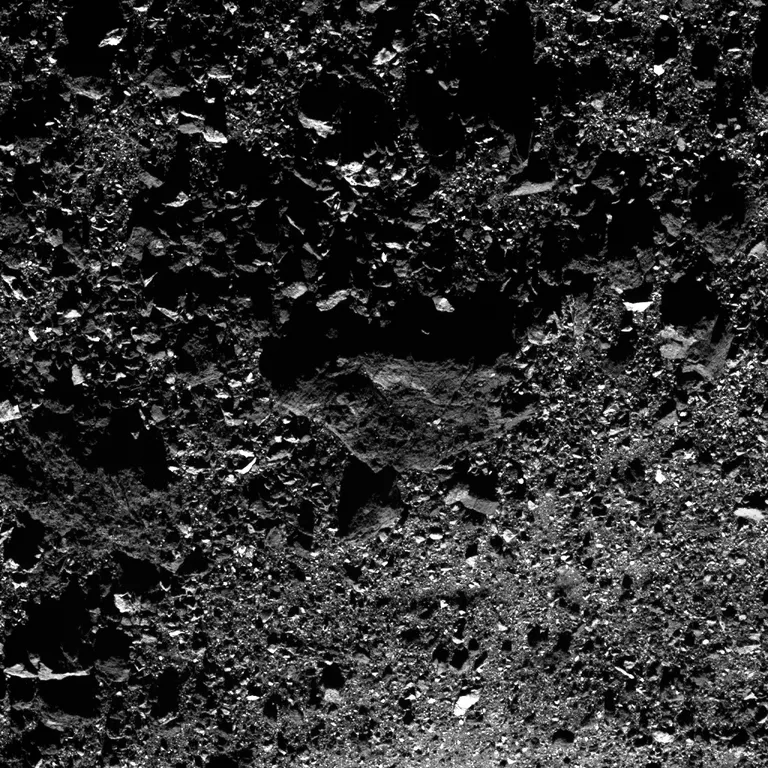 OSIRIS-REx uurimissondi foto asteroid Bennu pinnast