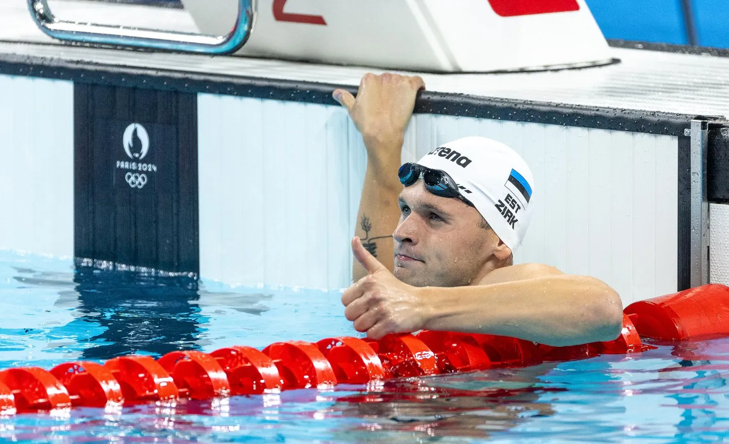 Kregor Zirk Pariisi olümpiamängudel meeste 200 m liblikujumise finaalis.