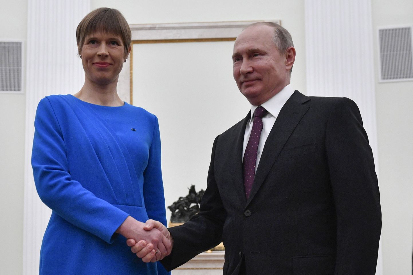 Kersti Kaljulaida un Vladimirs Putins