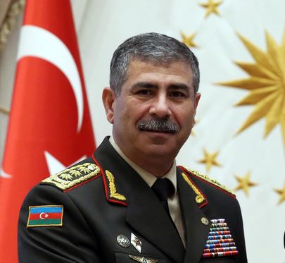 Aserbaidžaani kaitseminister Zakir Hasanov.